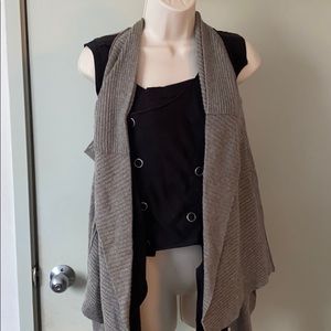 All Saints Sleeveless Vest Cardigan